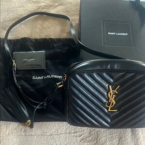 Saint Laurent Black Quilted Leather Bag